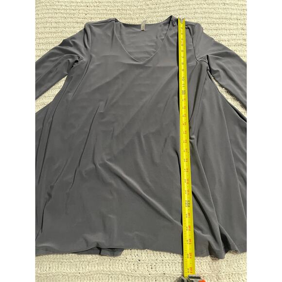 NWT Last Tango Long Sleeve Tunic Swing Top Womens Large USA Lined Gray Style 956 - Picture 2 of 11